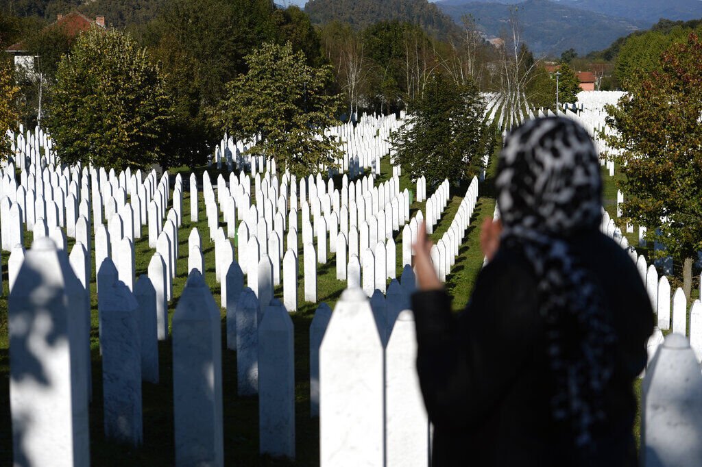 APTOPIX Bosnia Srebrenica Film